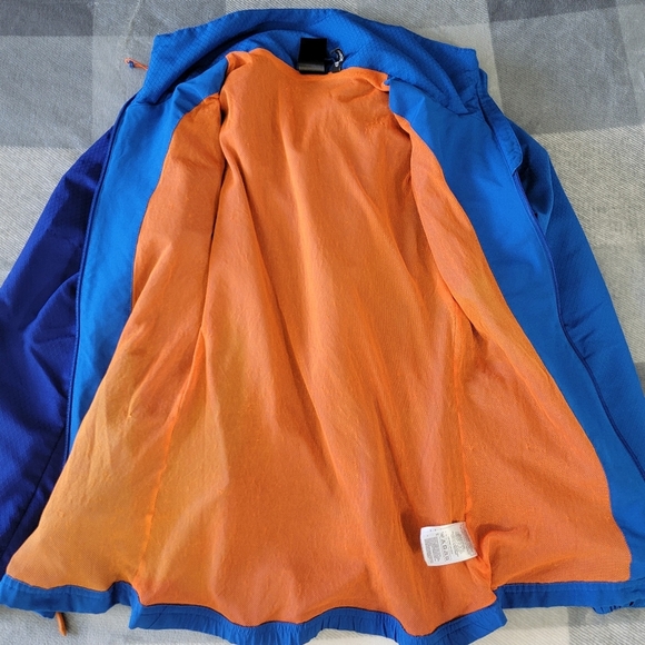 ADIDAS Predator Climacool Jacket Windbreaker Hooded Blue Orange Mens Small - Picture 6 of 15